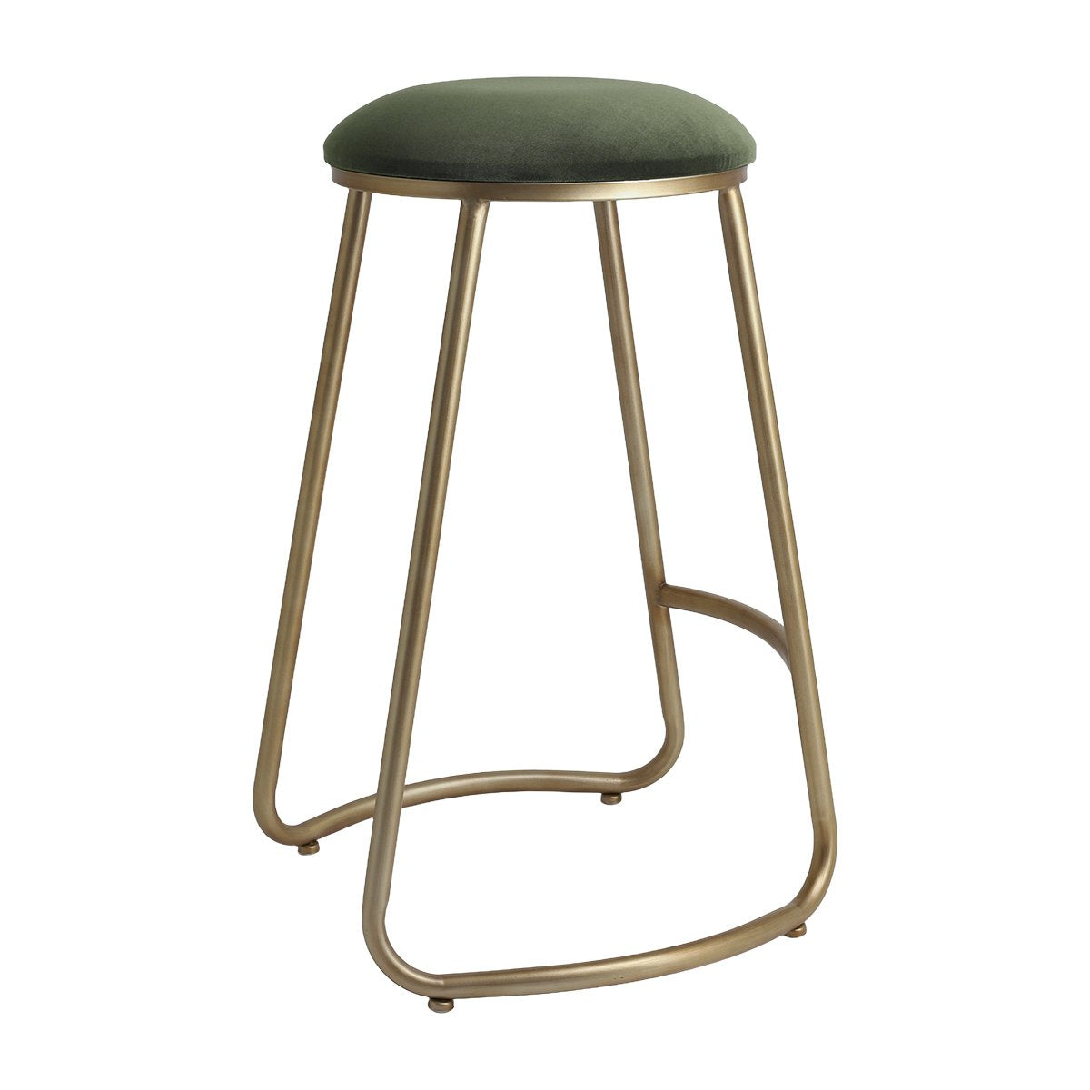 Annie Bar Stool - Moss Velvet