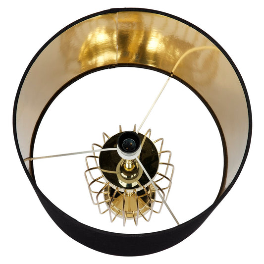 Cleo Table Drum Shade - Black