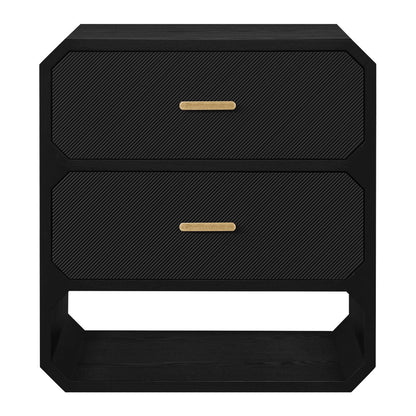 Anderson 2 Drawer Chest - Black