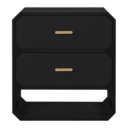 Anderson 2 Drawer Chest - Black