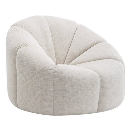 Avalon Swivel Occasional Chair - Cream Chenille