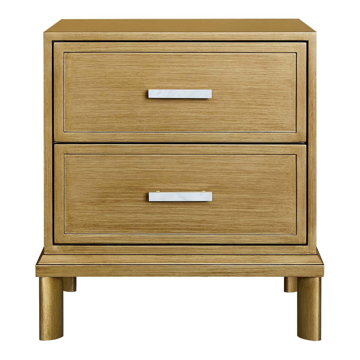 Jill Bedside Table - Antique Gold