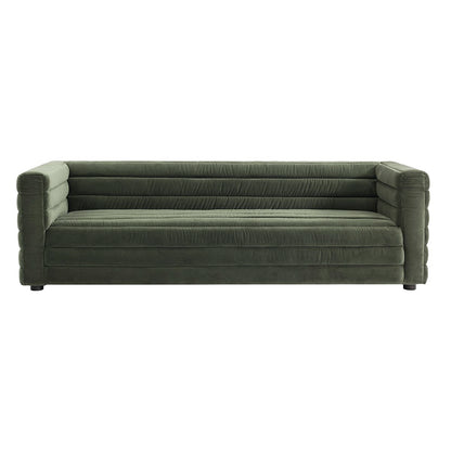 Colorado 3 Seater Sofa - Satin Moss Velvet