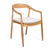 Astrid Ashwood Dining Chair Set of 2- Natural w White Linen