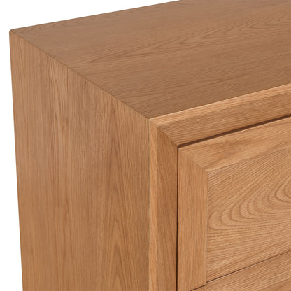 Balmain 60x65cm Tall Bedside Table - Natural Oak - OUTLET NSW