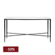 Heston Marble Console Table - Medium Black