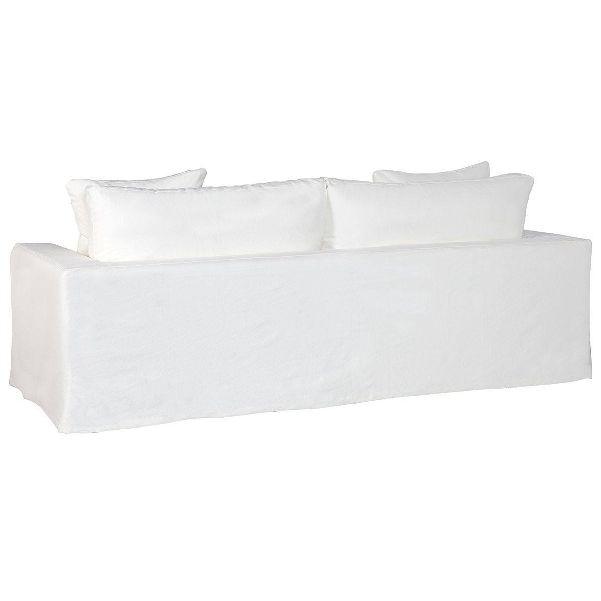 Bungalow 3 Seater Slip Cover Sofa - White Cotton - OUTLET NSW