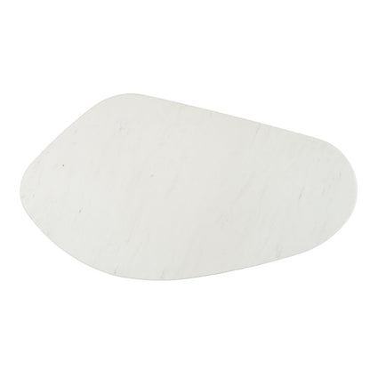 Solstice White Marble Tables Set of 3 - Antique Gold