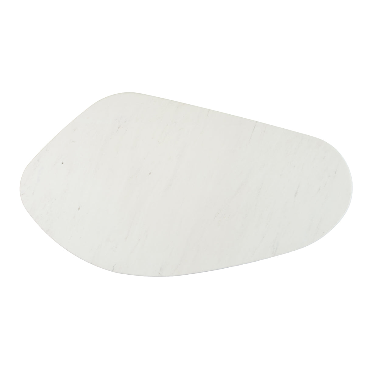 Solstice White Marble Tables Set of 2 - Antique Gold