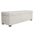 Soho Storage Bench Ottoman - Off White Linen