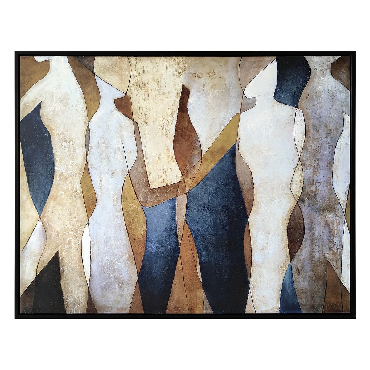 Abstract Figures 145x115cm Enhanced Canvas Print