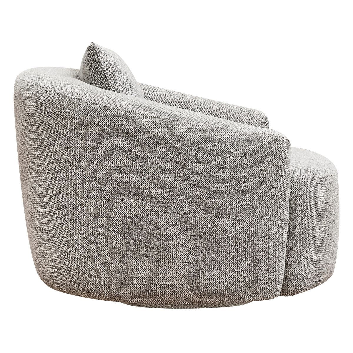 Kira Swivel Arm Chair - Speckle Brown