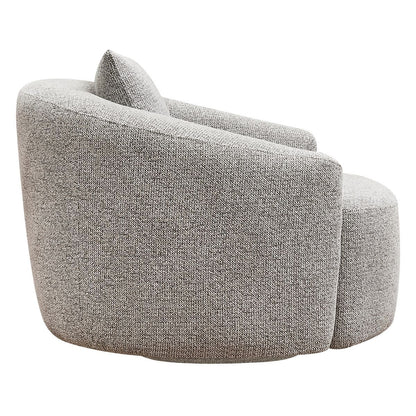 Kira Swivel Arm Chair - Speckle Brown