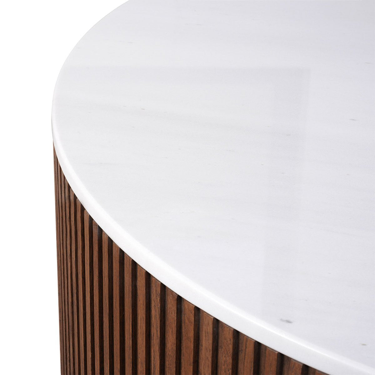 Mason Round Coffee Table - Large Walnut