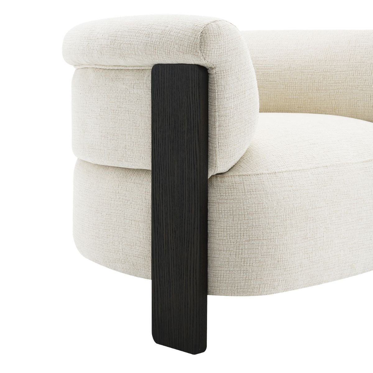 Arcadia Arm Chair - Ivory Chenille