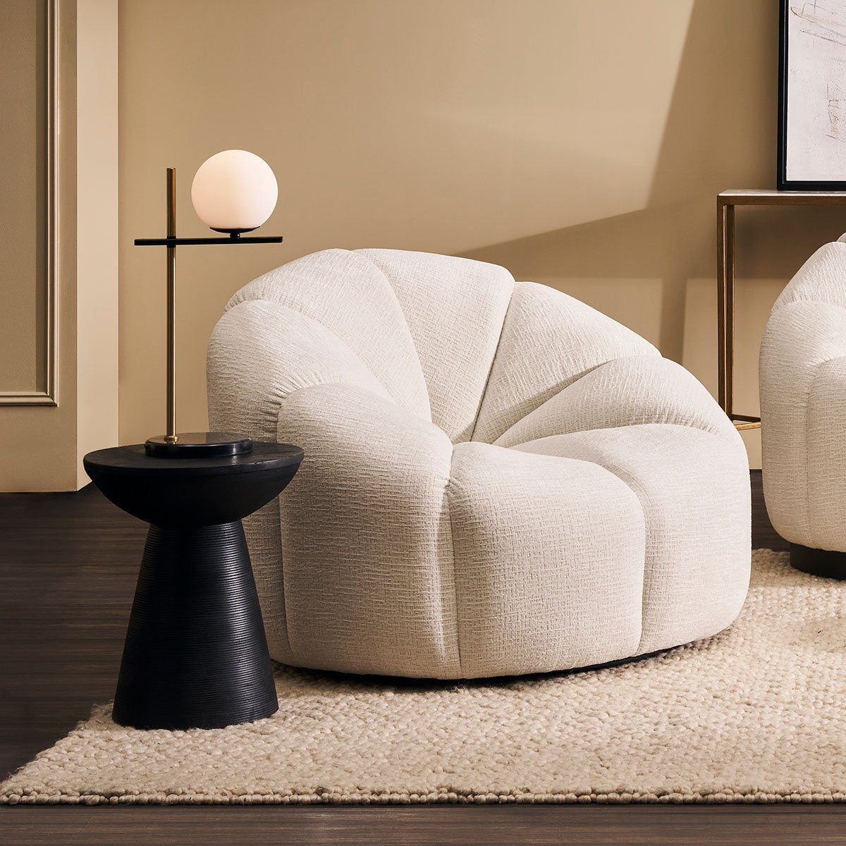 Cayman Mango Wood Side Table - Black
