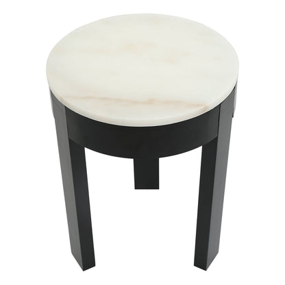Oliver Marble Side Table - Small Black