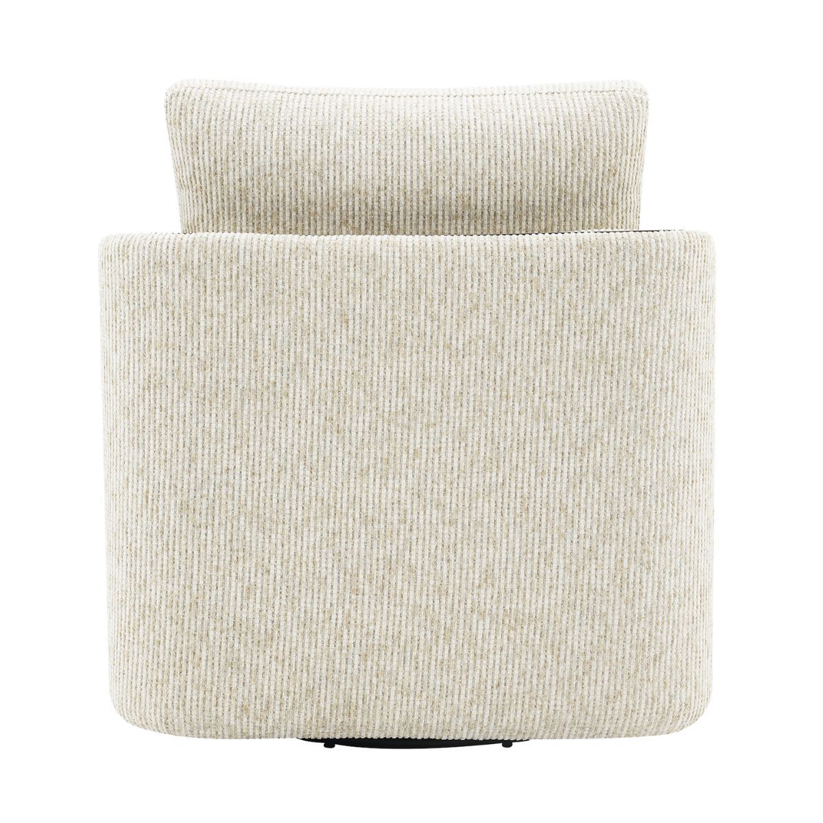 Compton Swivel Arm Chair - Brass/Off White