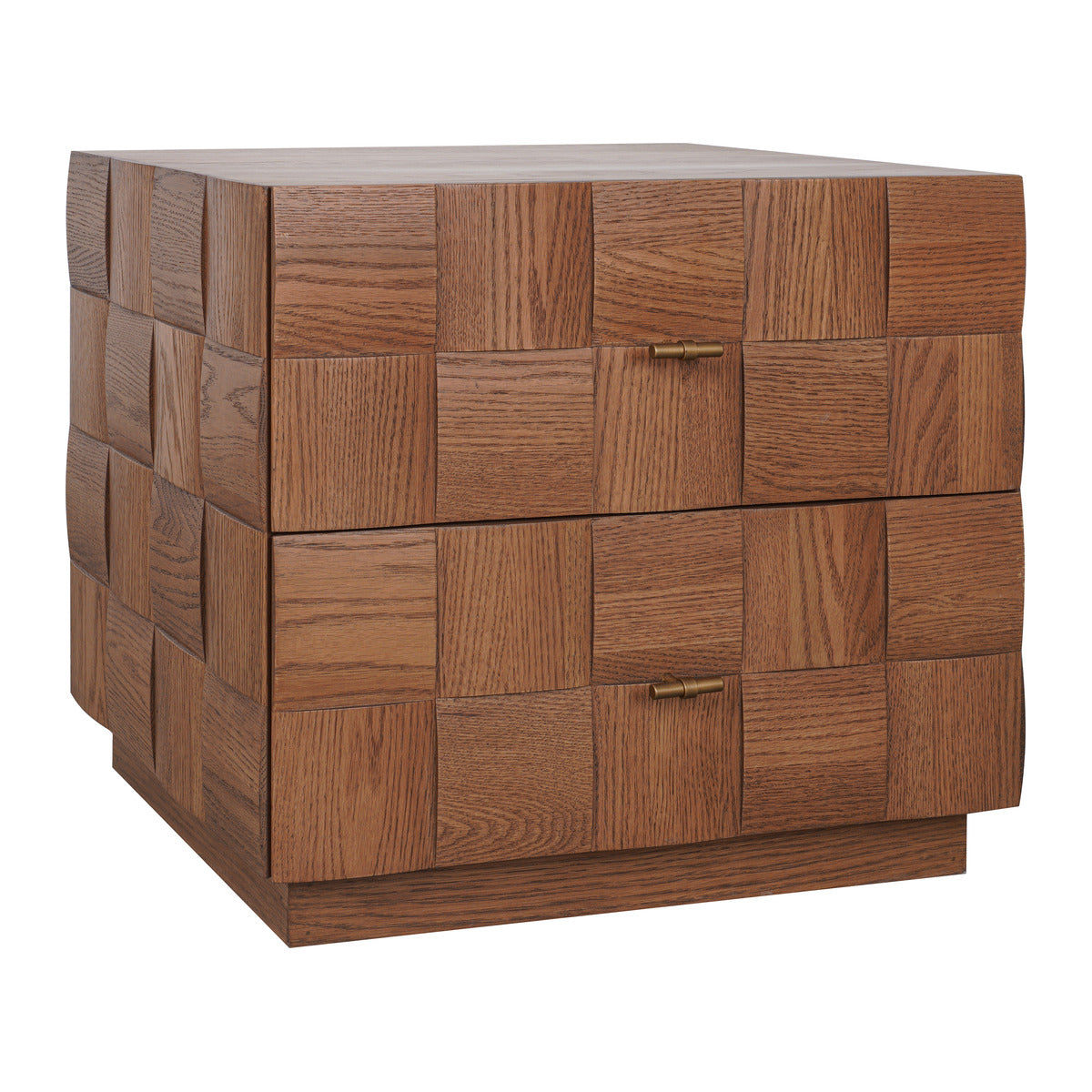 Desmond 57x51cm 2 Drawer Bedside Table