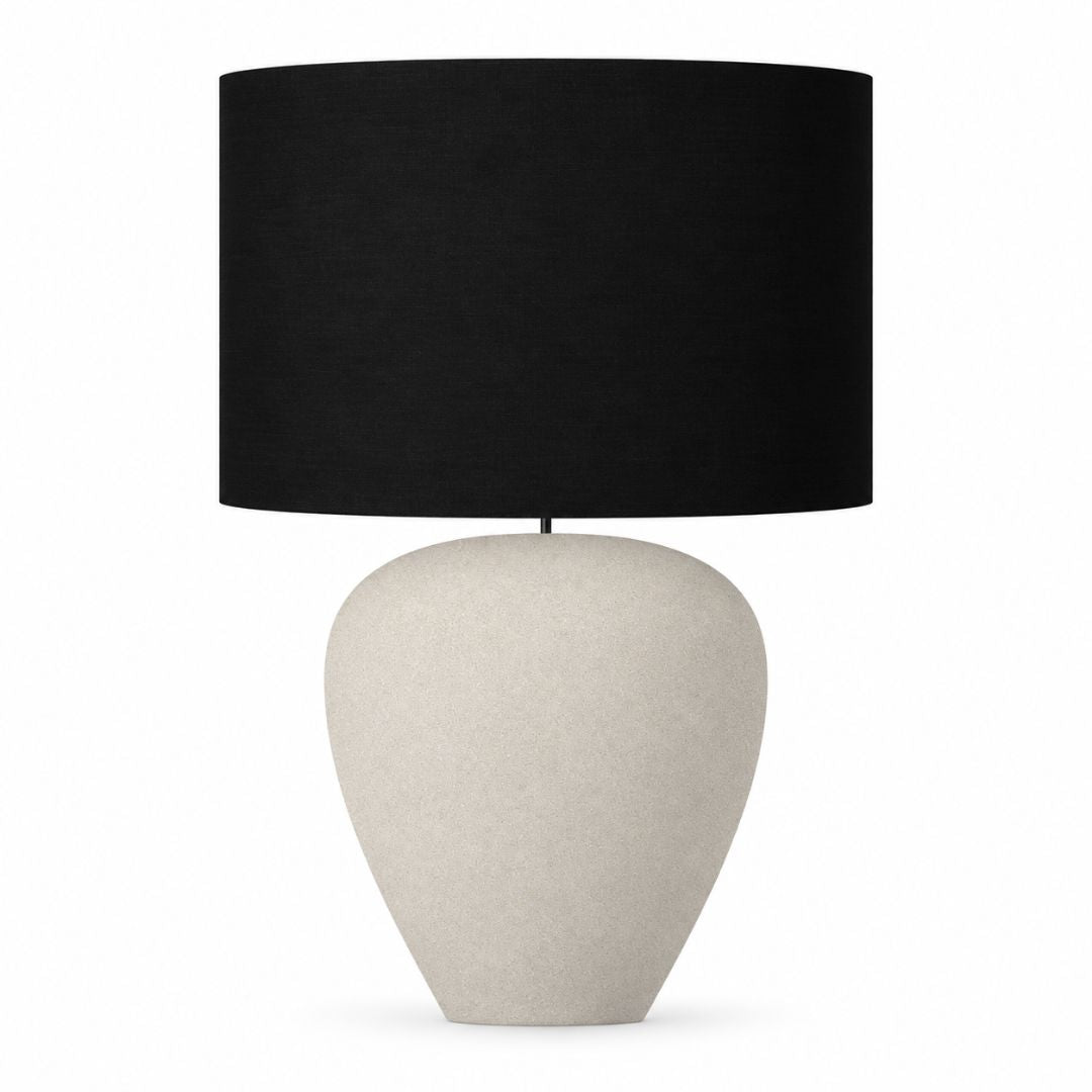 Picasso Table Lamp - Natural w Black Shade