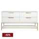 Aimee 4 Drawer Chest - White