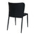 Foley Dining Chair Set of 2 - Black with Fabric Legs