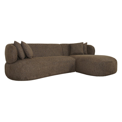 Greenwich Modular 3 Seater Sofa w Right Chaise - Espresso