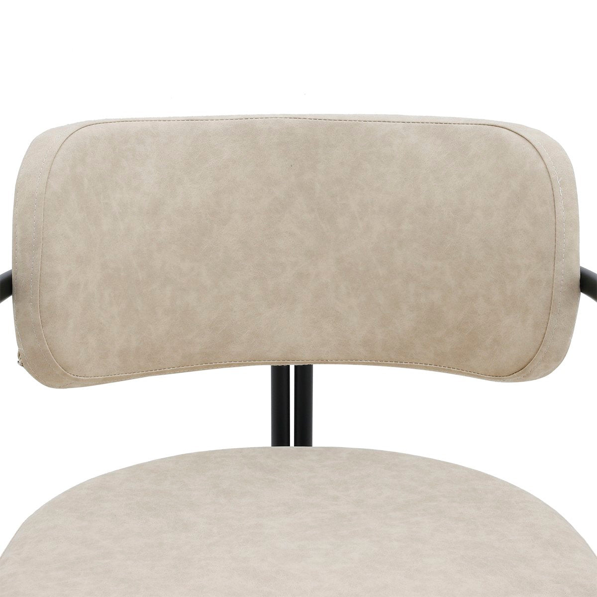 Charly Dining Chair – Beige Vegan Leather