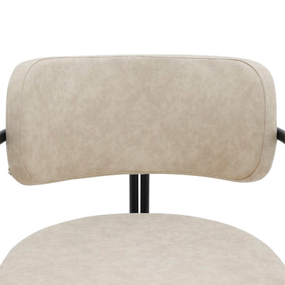 Charly Dining Chair – Beige Vegan Leather