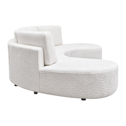 Oriel Modular 5 Seater Sofa - White Chenille