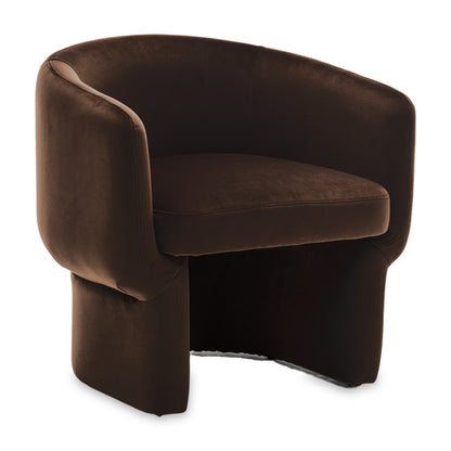 Avenue Arm Chair - Chocolate Velvet
