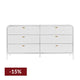 Chisholm 6 Drawer Chest - White