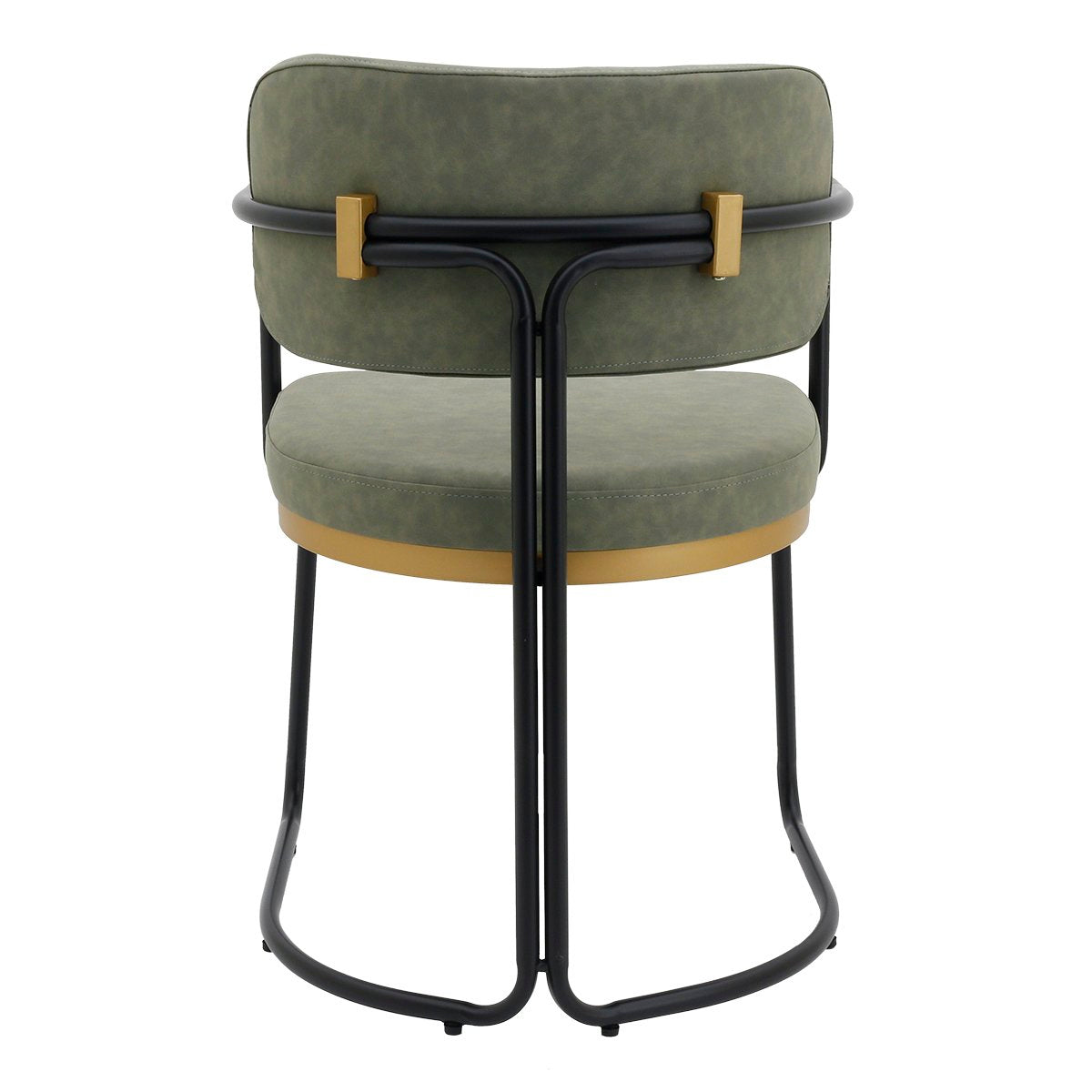 Charly Dining Chair – Olive Green Vegan Leather