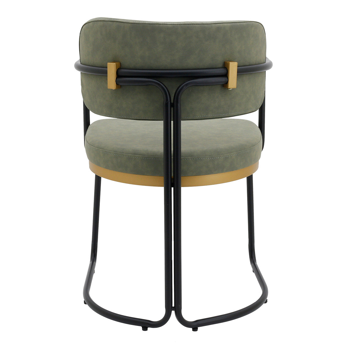 Charly Dining Chair – Olive Green Vegan Leather