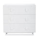 Alton 3 Drawer Chest -  White