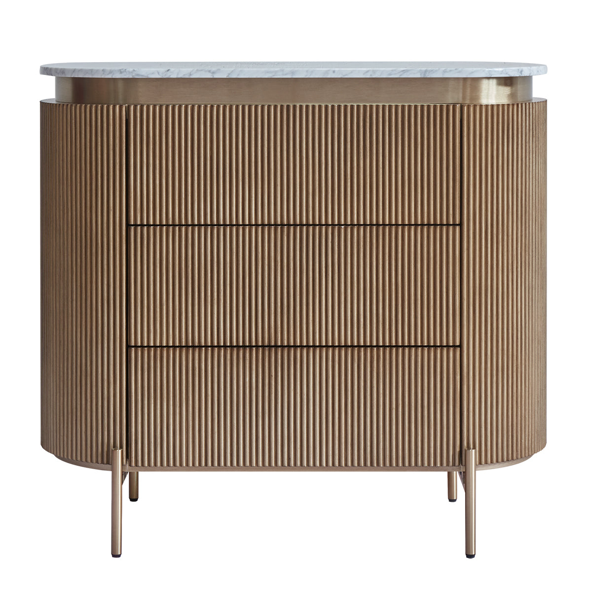 Demarco 98cm 3 Drawer Chest - Antique Gold