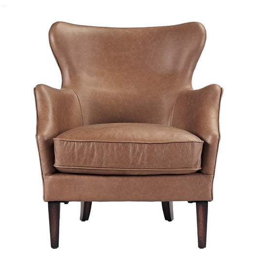 Marlon Arm Chair - Dark Brown Leather
