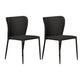 Foley Dining Chair Set of 2 - Black w Metal Legs