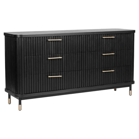 Sophia 6 Drawer Chest - Black