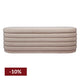 Demi Storage Bench Ottoman - Nude Velvet