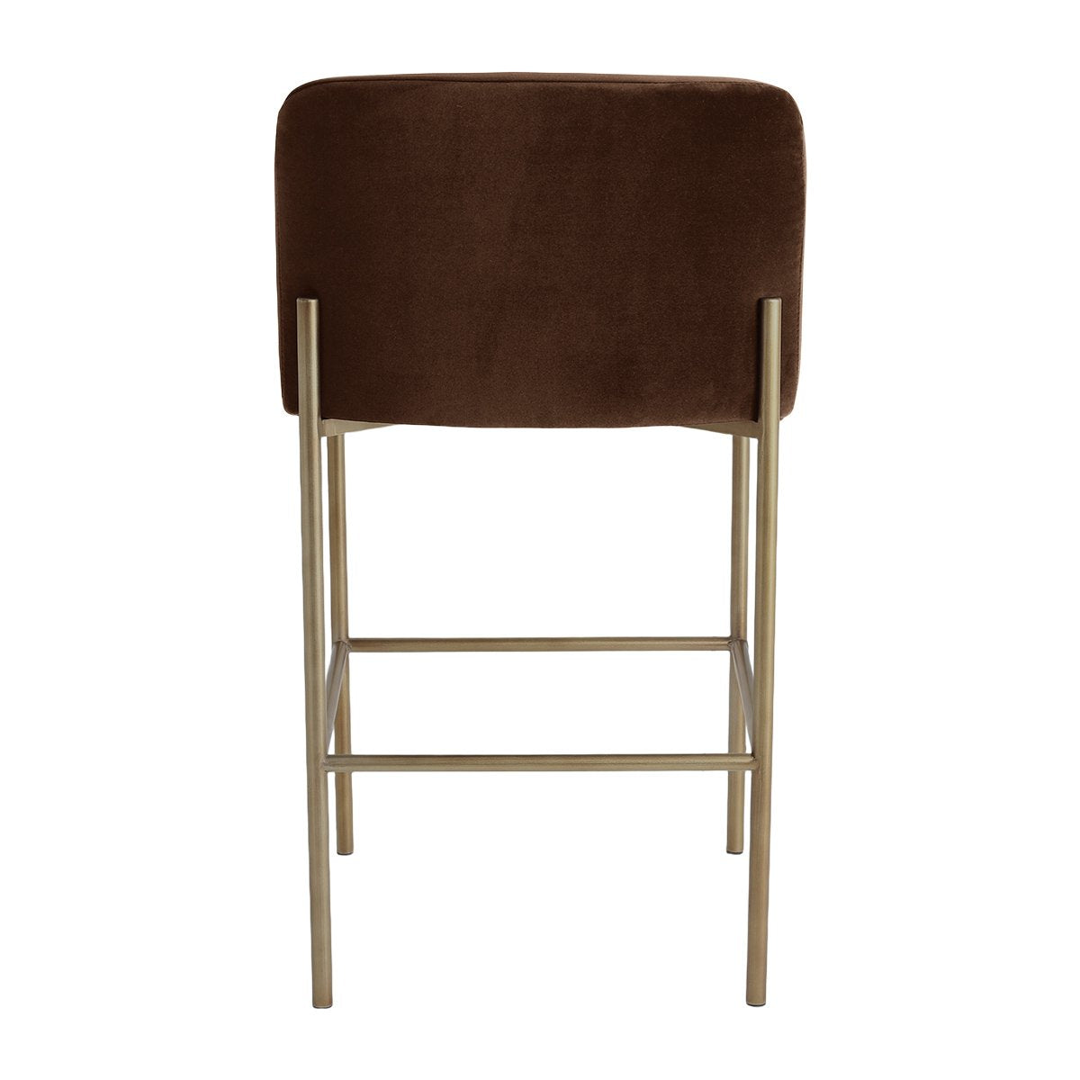 Leon Kitchen Stool - Dark Chocolate Velvet