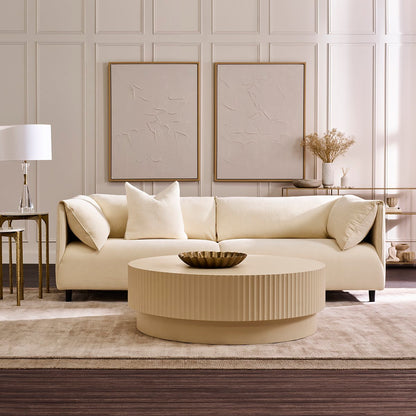 Avery Round Coffee Table - Ivory