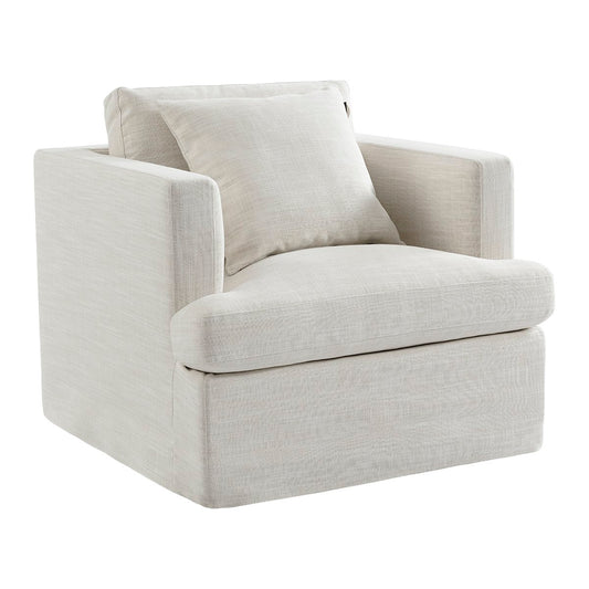 Birkshire Slip Cover Arm Chair - Off White Linen