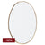 Lucille Oval Wall Mirror - Gold Leaf