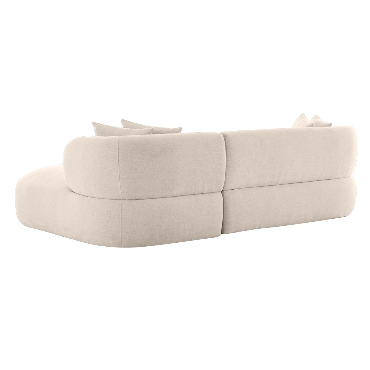 Greenwich Modular 3 Seater Sofa w Right Chaise - Natural Chenille