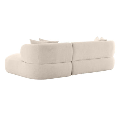 Greenwich Modular 3 Seater Sofa w Right Chaise - Natural Chenille