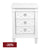 Plantation Bedside Table - Small White