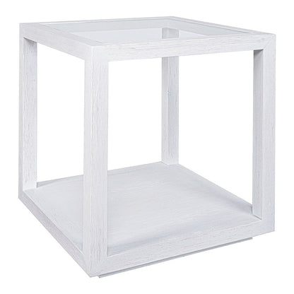 Sadie Oak Square Side Table - Large White