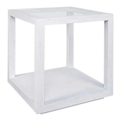 Sadie Oak Square Side Table - Large White
