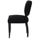 Noah Dining Chair Set of 2 - Black Cotton